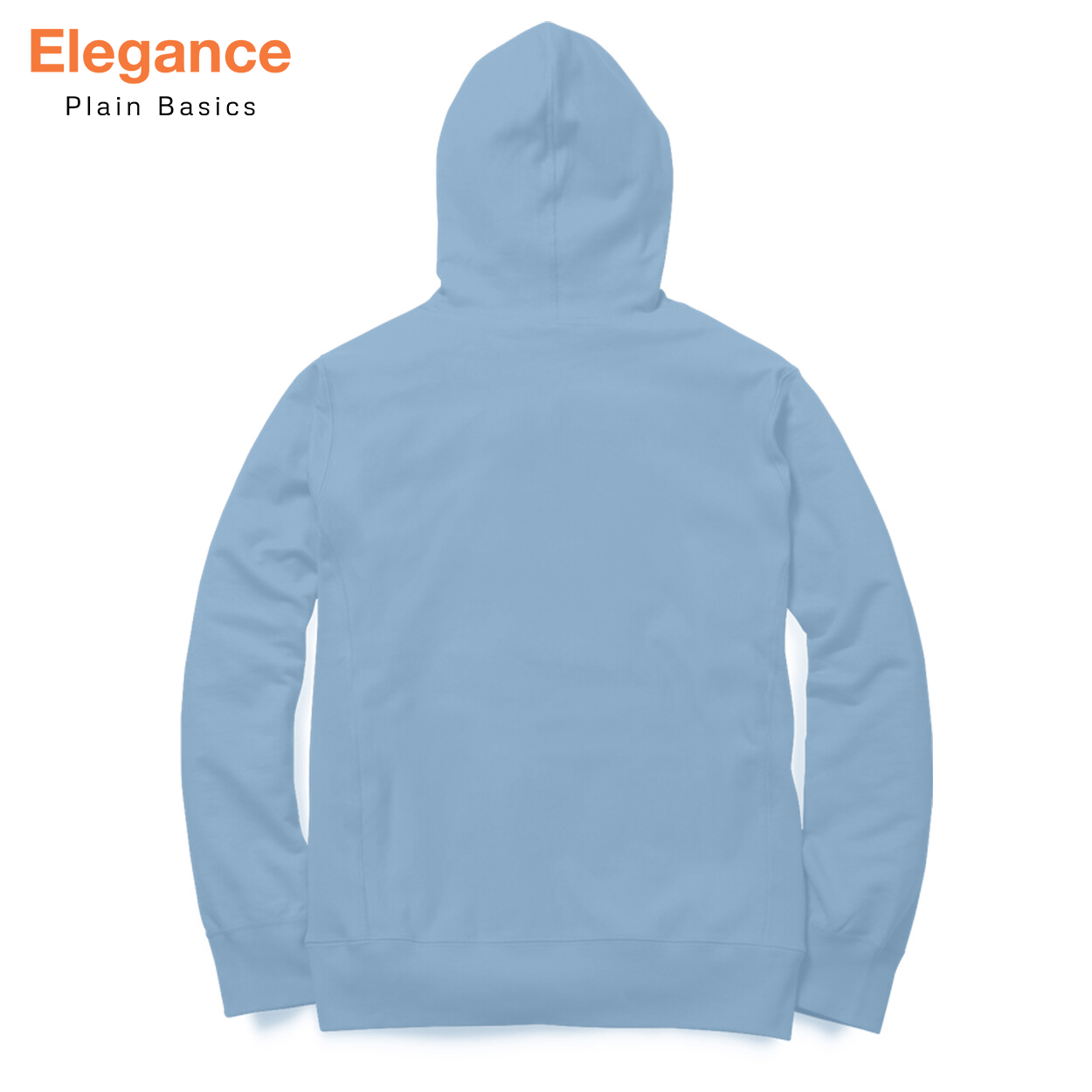 Baby Blue Hoodie - Elegance Plain Basics - The Sanatan Store