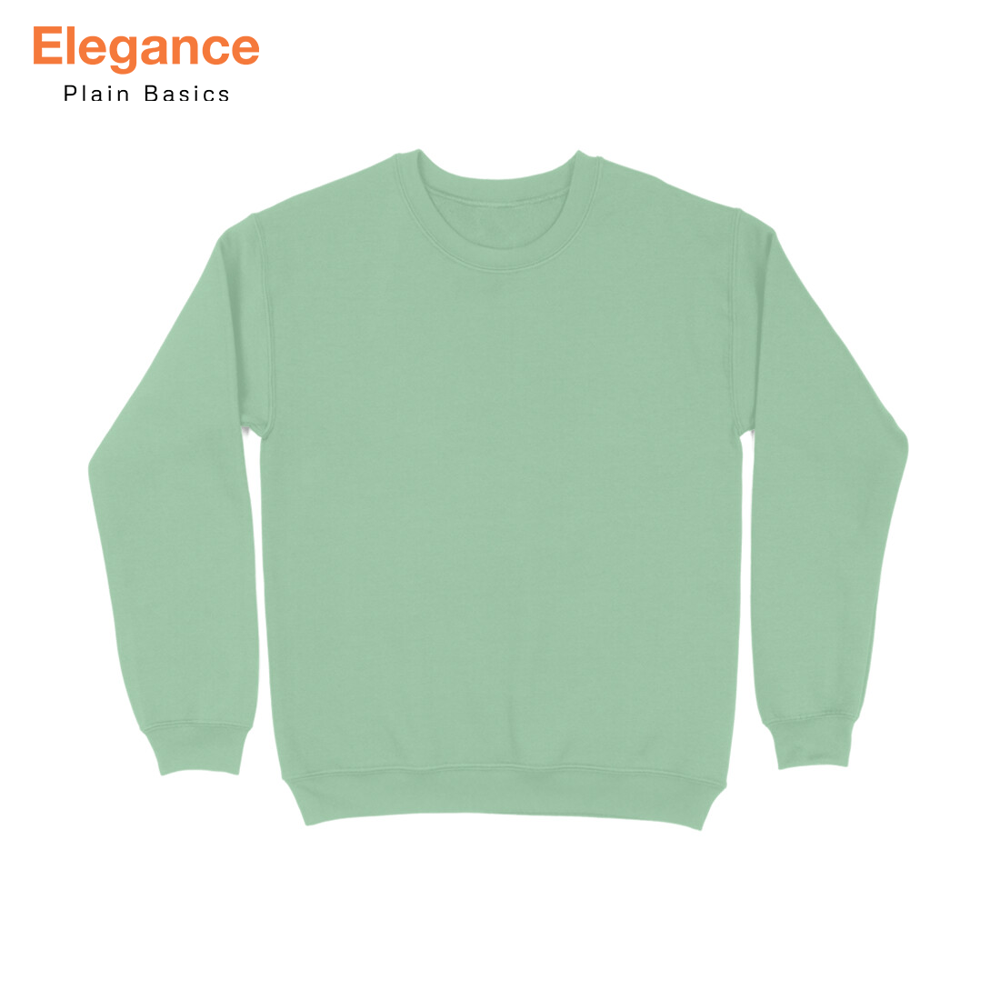 Mint Green Plain Sweatshirt - The Sanatan Store